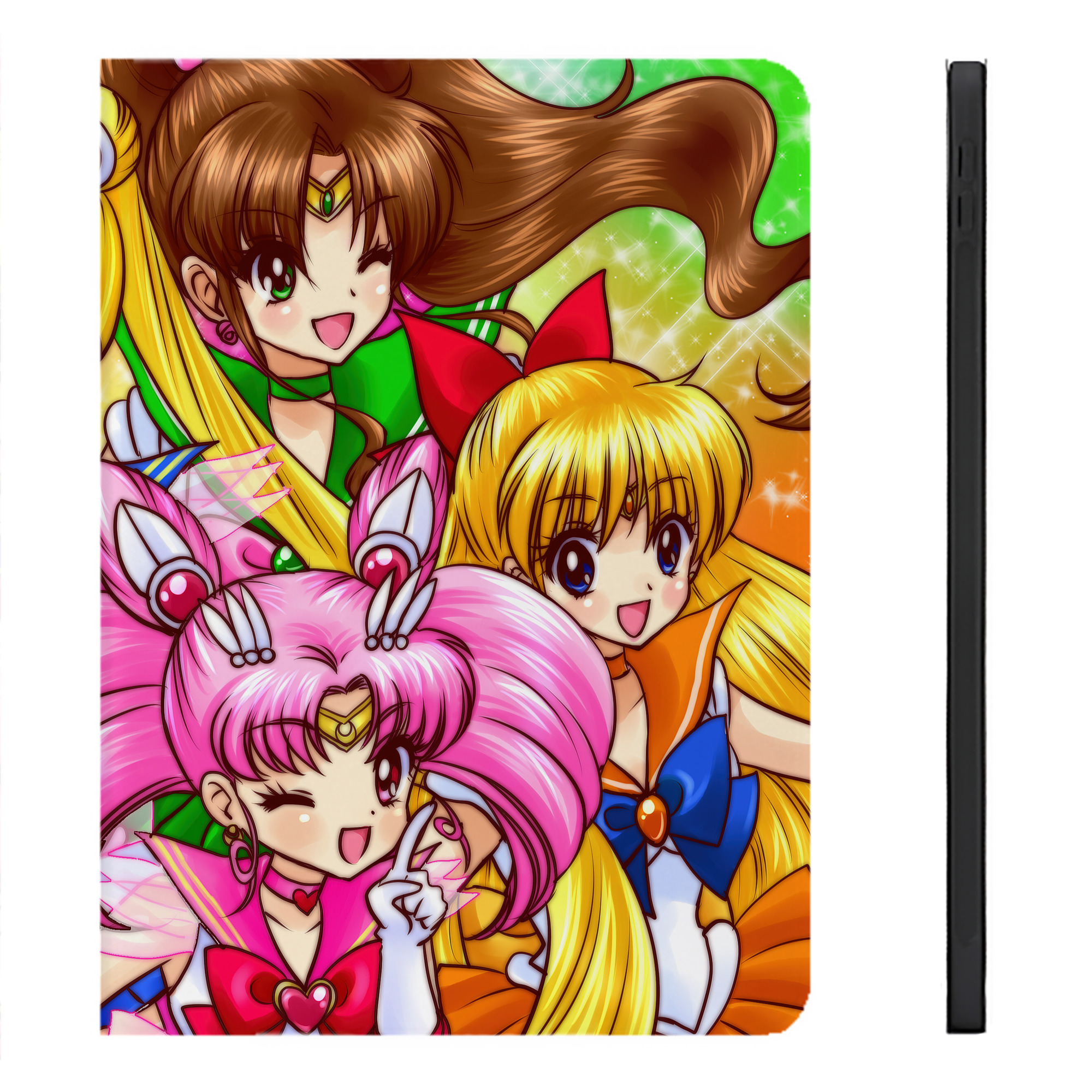 （画像用） 美少女戦士セーラームーン Sailor Moon IPadケース ペンホルダー付き ブックスタイルデザイン